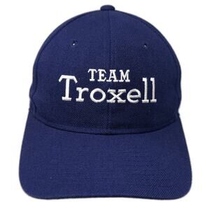 Team Troxell Sony Strapback Hat Blue One Size Adjustable Embroidered